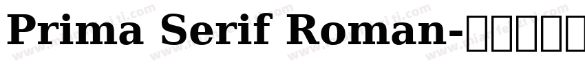 Prima Serif Roman字体转换
